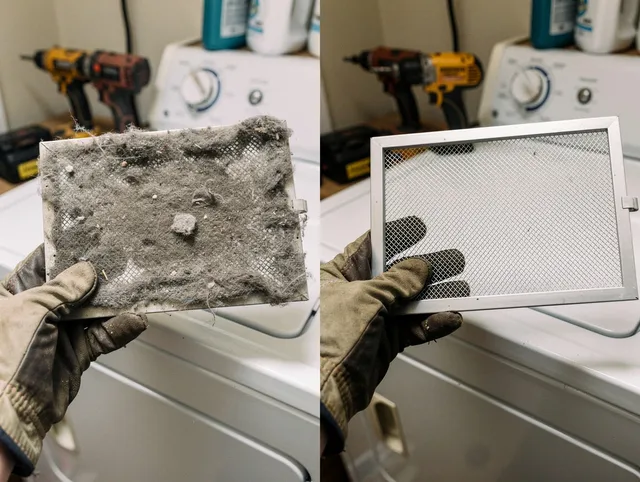 Professional lint trap cleaning by Parma Heights Dryer Vent Cleaning in Parma Heights