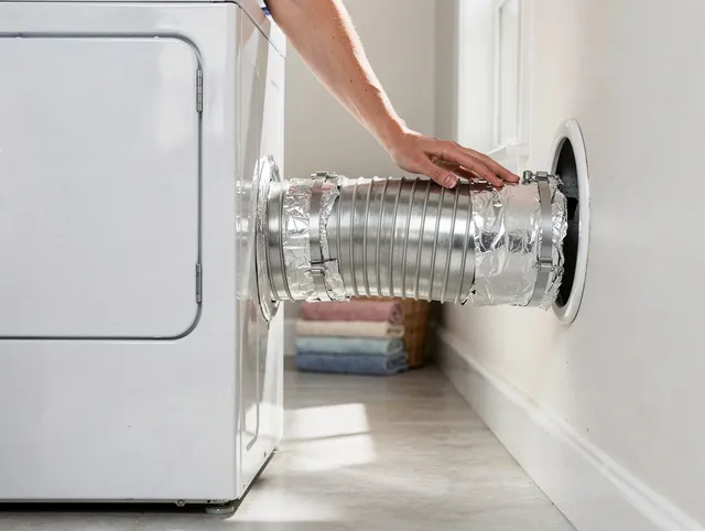 Professional dryer vent hose installation by Parma Heights Dryer Vent Cleaning in Parma Heights