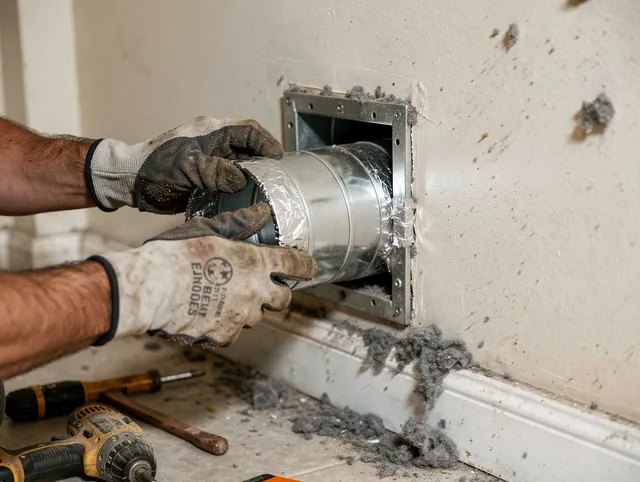 Professional dryer vent repair and installation by Parma Heights Dryer Vent Cleaning in Parma Heights
